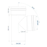 POLOPLAST PO Branch POLO-KAL NG DN 200/200/87 Degrees – 02974