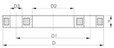 FISCHER GEORG GF Loose Flange PP-GF with Steel Insert PN16 d 110DN100 for Socket Systems – 727700214