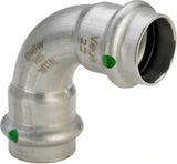 VIEGA Viega Elbow 90 Degree with SC Sanpress Inox 2316 in 18mm Stainless Steel – 435 646