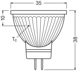 LEDVANCE LED MR11 DIM P 4.5W 927 GU4 – 4099854050268