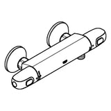 GROHE Grohe THM Shower Mixer Grohtherm 1000 34814_3 Wall-mounted backflow protected chrome – 34 814 003