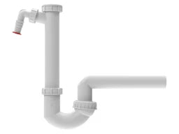 HUTTERER & LECHNER HL100/50 Siphon DN50x6/4" m. Kgel u. WG-Anschl.   – HL100/50
