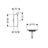 HANSGROHE HG Flexaplus S Finish Set Chrome – 58186000