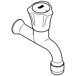 GROHE Grohe Costa L Auslaufventil Markierung blau, chrom   – 30 098 001