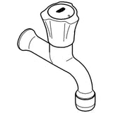 GROHE Grohe Costa L Auslaufventil Markierung blau, chrom   – 30 098 001