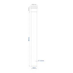 POLOPLAST PO Steckmuffenrohr POLO-KAL NG DN 50/500   – 02022