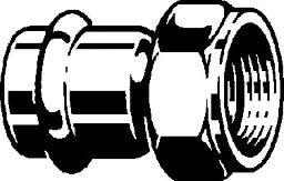 VIEGA Viega Verschraubung mit SC Prestabo 1163 in 28mm x G1 Stahl verzinkt   – 752 620