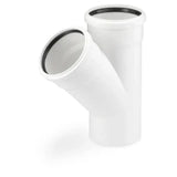 REHAU RAUPIANO PLUS Single Branch DN 50/40, 45 Degrees – 11240891001