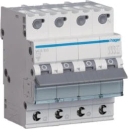 HAGER MCB 3P+N 6kA C-13A QC 4M – MCS613