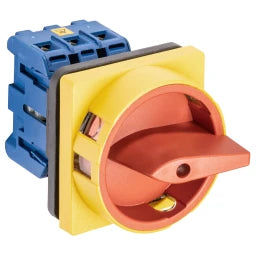 KRAUS&NAIMER Not-Aus-Schalt.4pol.4Loch-Frontbef.64x64 Ith=32 A,P=11 kW(AC23B,400V AC), 6 mm²   – 70014349