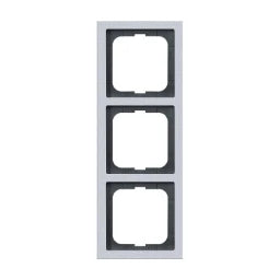 BUSCH-JAEGER 3-gang frame Future Linear aluminium silver – 2CKA001754A4308