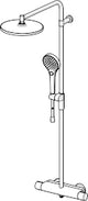 HANSA Hansa Rain Shower Armature HANSAVIVA 6515 chrome – 6515 9201