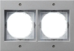GIRA frame 2-gang TX44 (flush-mounted IP44) painted aluminum - 021265