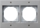 GIRA frame 2-gang TX44 (flush-mounted IP44) painted aluminum - 021265