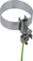 DEHN Earthing Pipe Clamp D 27-60mm with Connection Terminal 2 x 4-25mm² STAINLESS STEEL – 540910