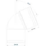POLOPLAST PO Bend POLO-KAL XS DN 90/67Degrees - 102173