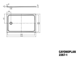 KALDEWEI Kaldewei Cayonoplan shower tray 900x1400x25 alpine white - 362700010001