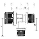 REHAU REHAU T-Stück FASTLOC EX+ 25 - 16 - 20  – 13706681001