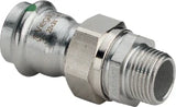 VIEGA Viega Union with SC Sanpress Inox 2365 in 22mm x R3/4 Stainless Steel - 438 302