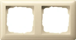 GIRA Frame 2-gang Standard 55 cream white glossy – 021201