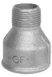 FISCHER GEORG FITTINGS Muffe reduziert Fig. 246 1/2"x3/8" verzinkt   – 770246218