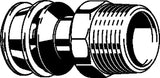 VIEGA Viega Transition piece with SC Raxofix 5311 in 25mm x R1/2 Silicon Bronze – 799 168