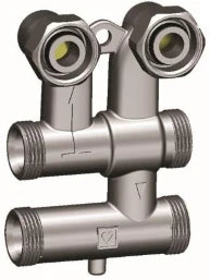 HERZ Herz Sockelleistenverteiler für Veintil und Kompaktheizkörper G 3/4   – 1301202