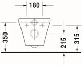 DURAVIT Duravit DuraStyle Wall-mounted toilet, washdown model, 540mm, white – 2536090000