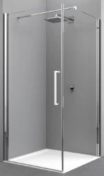 NOVELLINI Novellini Passion Pivot door for side panel 87-89/200cm, chrome, ESG – BPPADUNPT3FSW