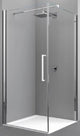 NOVELLINI Novellini Passion Pivot door for side panel 87-89/200cm, chrome, ESG – BPPADUNPT3FSW
