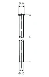 SCHELL SCHELL chrome-plated copper pipe 10x1000 with 3/8" flare – 49 707 06 99
