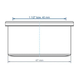 POLOPLAST PO Steckdichtung POLO-KAL 1 1/2", Da 46mm  – 01553