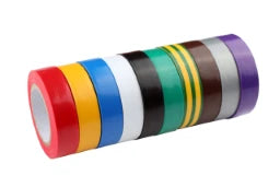 CIMCO Universal-Isolierband PVC, Regenbogen-Pa ck, 10-farbig sortiert, 15 m x 10 m  – 160000