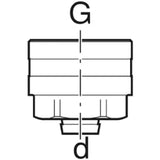 GEBERIT GE Mepla Anschlussverschraubung zu Eurokonus d20mm G3/4   – 642.534.22.2