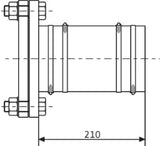 WILO Wilo Flange Spigot DN150/150 with Hose and Clamps – 2511598