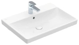 VILLEROY&BOCH V&B Avento Washbasin 65cm with overflow, 1 tap hole, white – 41586501