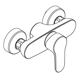 KLUDI Kludi Objekta Shower mixer tap without shower set, chrome – 327640575