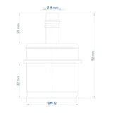 POLOPLAST PO Condensate Drain POLO-KAL DN 32 / 8mm – 02356