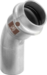 VIEGA Viega Bogen 45 Grad mit SC Temponox 1726.1 in 28mm Stahl nichtrostend  – 809 997