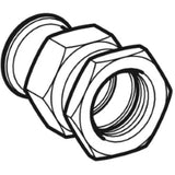GEBERIT GE Mapress ES Transition fitting with union nut made of stainless steel d28mm x Rp1 – 35353