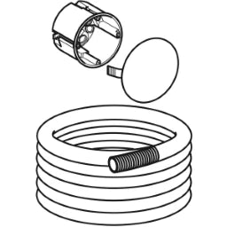GEBERIT GE Installation Set for Mechanical Toilet Flush with Push Button, Remote Flush Actuation – 241.155.00.1
