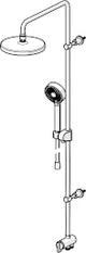 HANSA Hansa Basicjet Overhead Shower Set 3-Spray Projection 407 mm DN 15 Chrome – 4438 0200