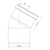 POLOPLAST PO Bend POLO-KAL NG DN 90/30 Degrees – 02171