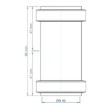 POLOPLAST PO Double Socket POLO-KAL NG DN 40 – 02301