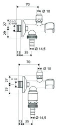 SCHELL SCHELL Double Spindle Angle Valve 1/2" – 03 837 06 99