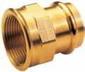 WIELAND MOELLERSDORF RG-Press Transition Coupling with Female Thread 3/4"x22 mm – P42702234