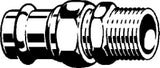 VIEGA Viega Verschraubung mit SC Sanpress 2265 flachdichtend in 42mm x R1 1/2 Sibr   – 135 966
