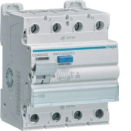 HAGER FI-Schalter 4P 10kA 63A 30mA Typ A  – CDA663D