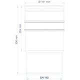 POLOPLAST PO Langmuffe POLO-KAL XS DN 160  – 102336