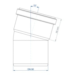 POLOPLAST PO Bend POLO-KAL NG DN 90/15 Degrees – 02170